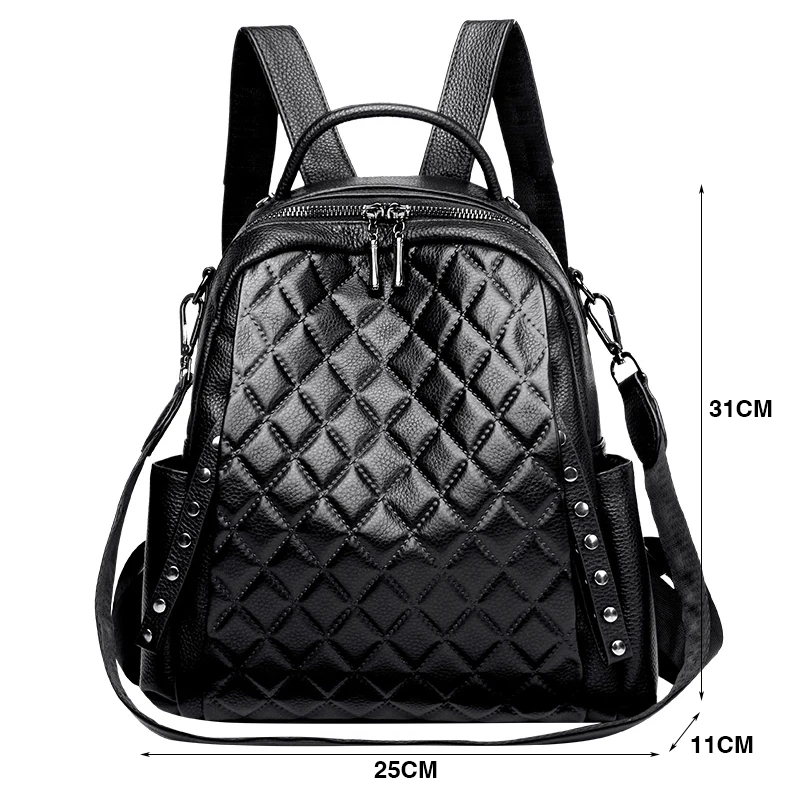 Mochila De Cuero genuino para  - Interior Design Women reseña y precio