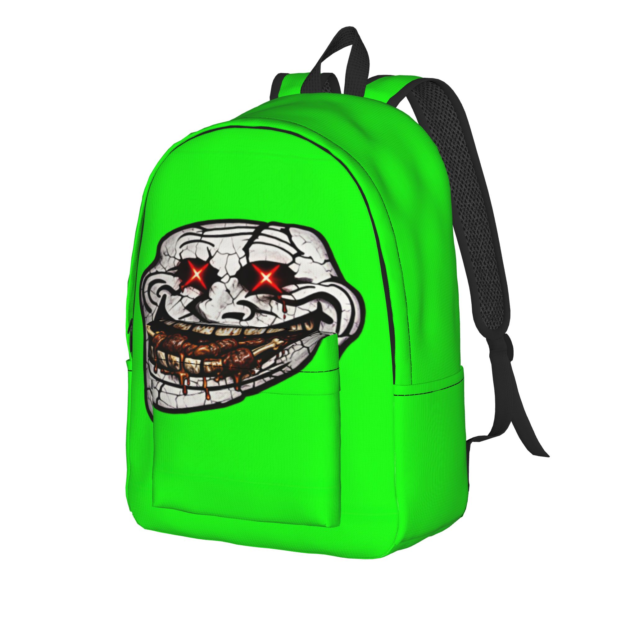 Mochila divertida Trollface, m - Interior Design University In China reseña y precio