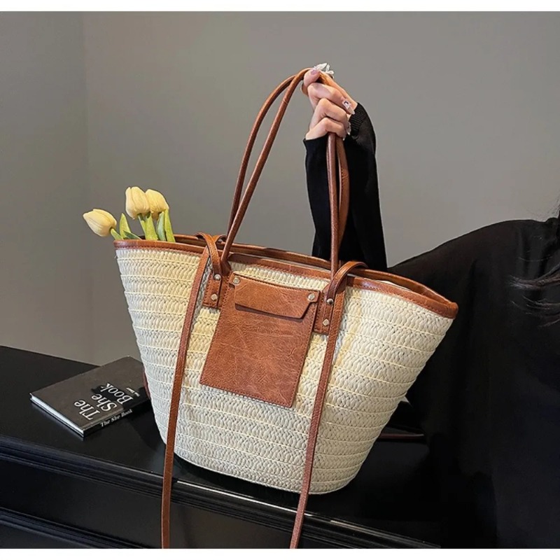Bolso de Hombro Tejido, Cestas - Interior Design Style reseña y precio