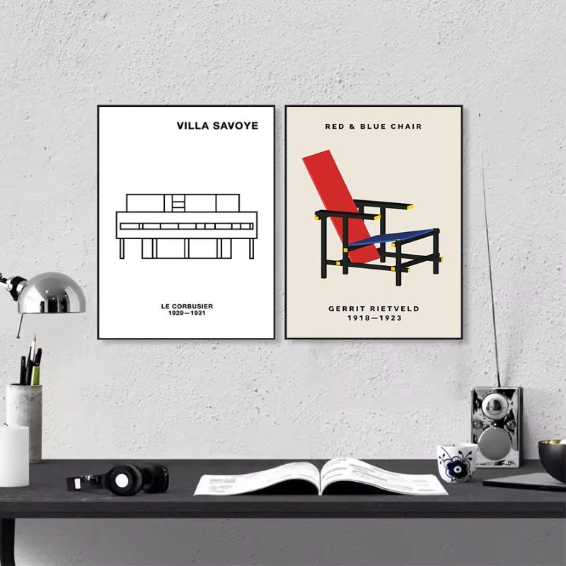 Póster de arquitectura abstrac - Interior Design Course reseña y precio
