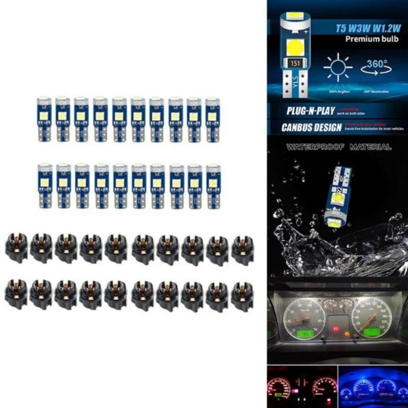 10 Bombillas LED T5 Canbus W3W - Interior Design Icon reseña y precio