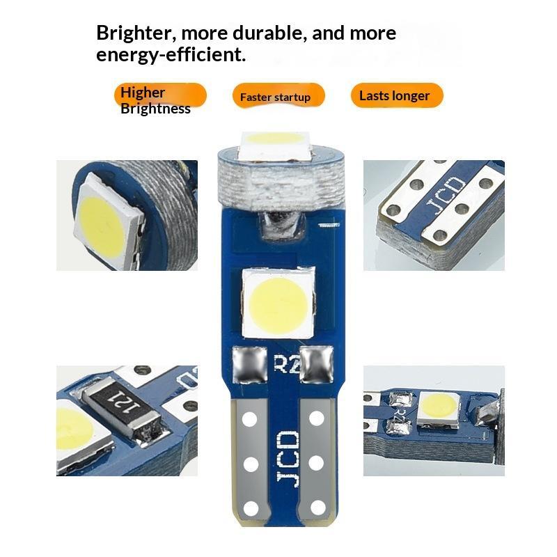10 Bombillas LED T5 Canbus W3W - Interior Design Icon reseña y precio