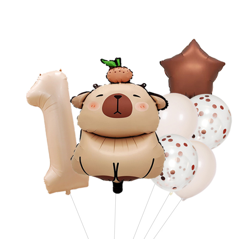 Set de Globos Capibara para Di - Interior Design Years Of School reseña y precio