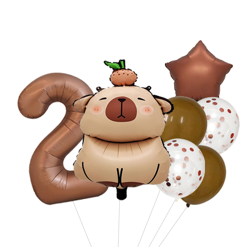 Set de Globos Capibara para Di - Interior Design Years Of School reseña y precio