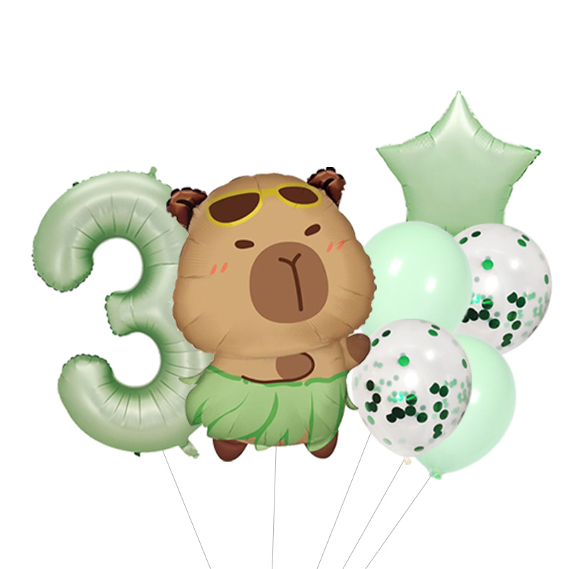 Set de Globos Capibara para Di - Interior Design Years Of School reseña y precio