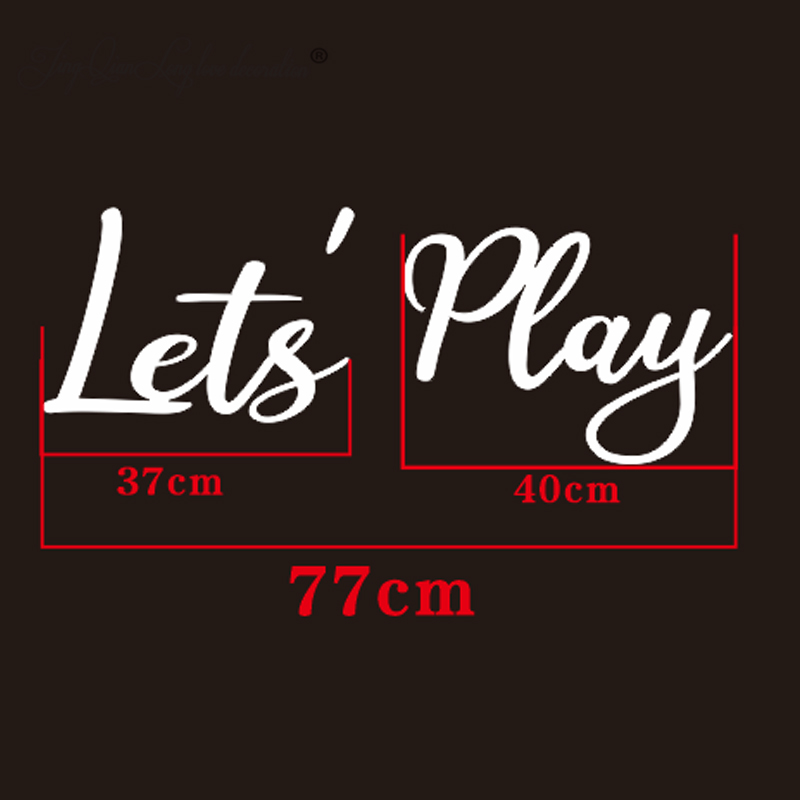 Let's PLAY Letrero de pared -  - Interior Design Years Of School reseña y precio