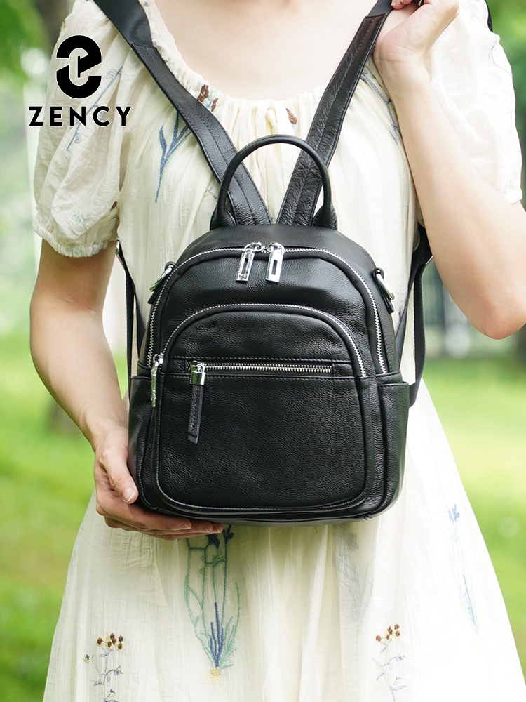 Mochila pequeña Zency de cuero - Interior Design Women reseña y precio