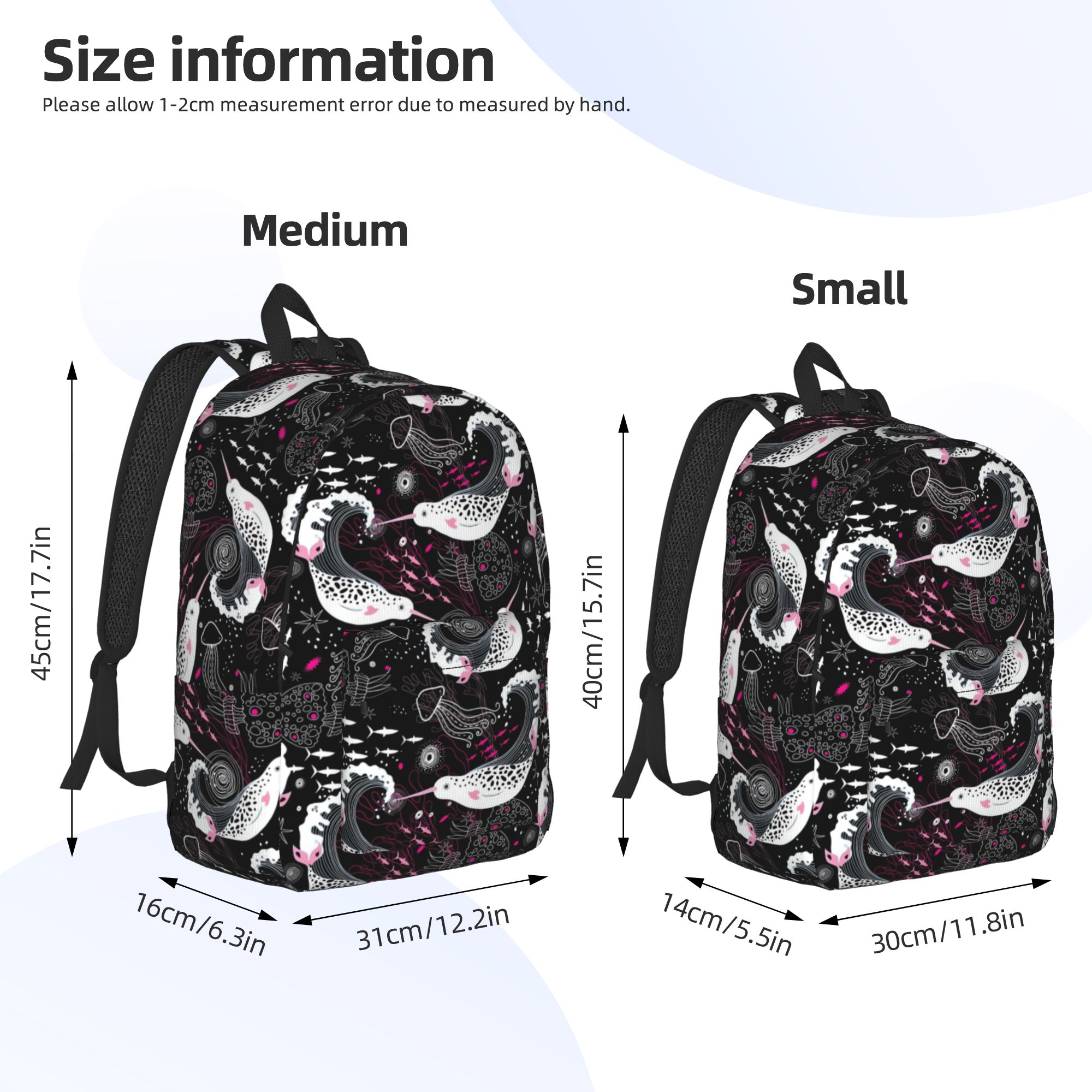 Mochila Narwhal Ocean, mochila - Interior Design University In China reseña y precio