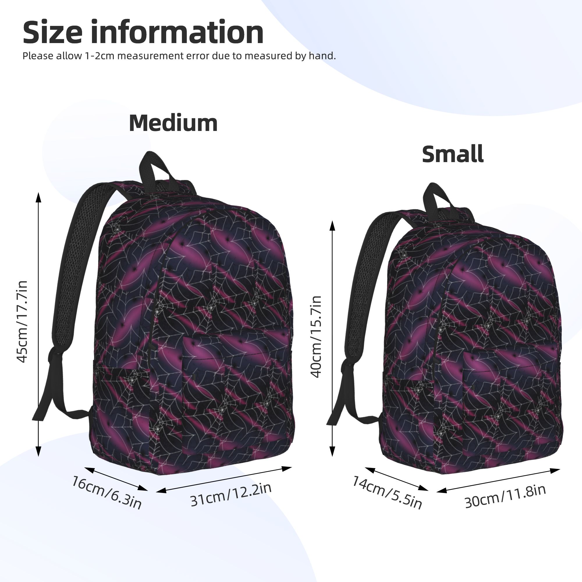 Mochila con Patrón de Telaraña - Interior Design Web Free reseña y precio